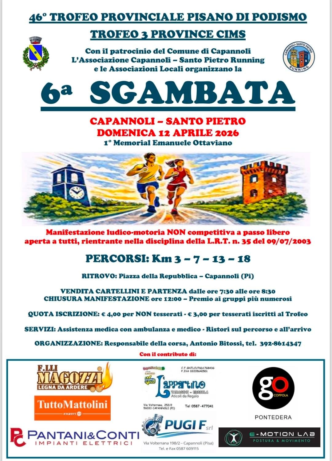 Sgambata a Capannoli