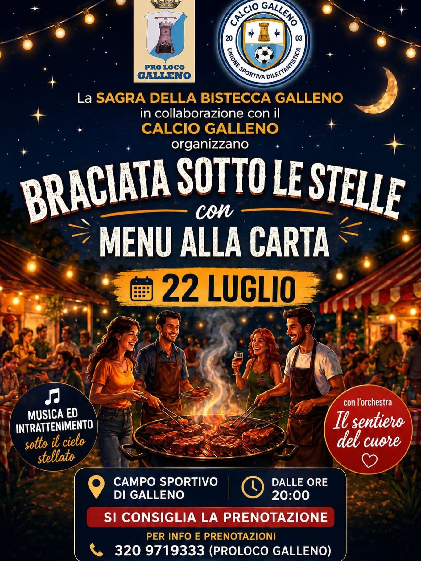 Braciata sotto le stelle
