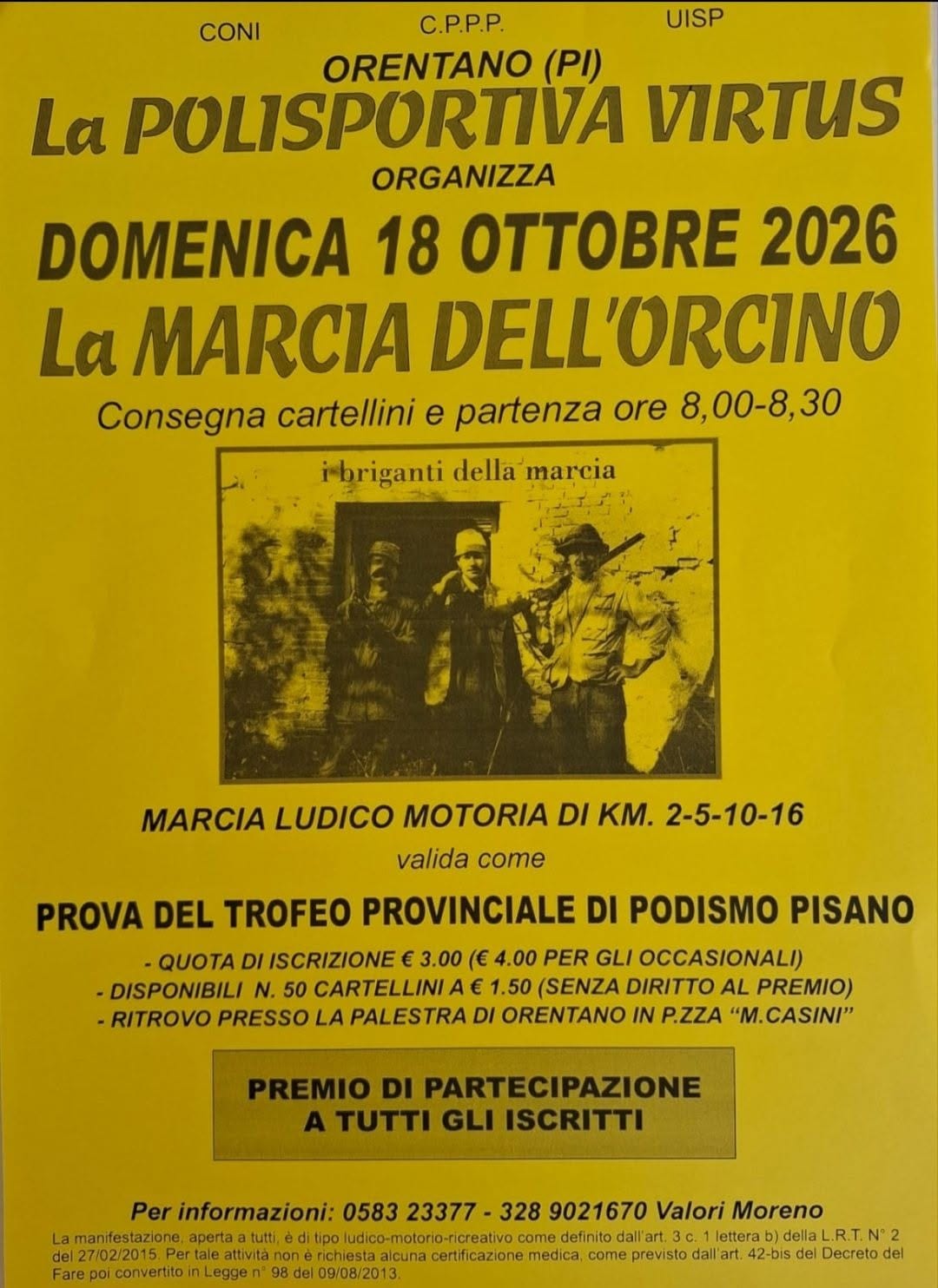 Marcia dell'Orcino 2026