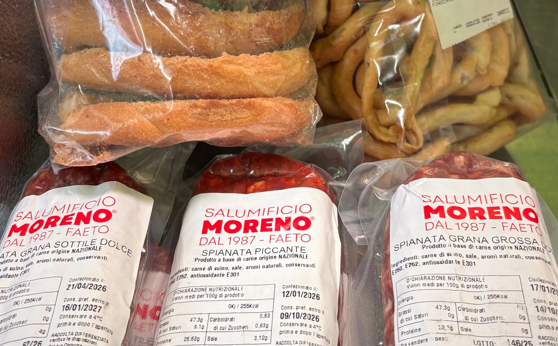 Taralli e salsicce